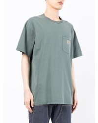 mintgrünes T-Shirt mit einem Rundhalsausschnitt von Carhartt WIP