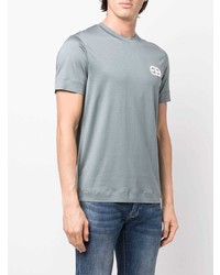 mintgrünes T-Shirt mit einem Rundhalsausschnitt von Emporio Armani