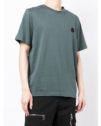 mintgrünes T-Shirt mit einem Rundhalsausschnitt von Moncler