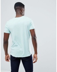 mintgrünes T-Shirt mit einem Rundhalsausschnitt von Esprit