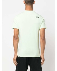 mintgrünes T-Shirt mit einem Rundhalsausschnitt von The North Face