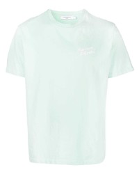 mintgrünes T-Shirt mit einem Rundhalsausschnitt von MAISON KITSUNÉ