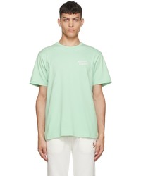 mintgrünes T-Shirt mit einem Rundhalsausschnitt von MAISON KITSUNÉ