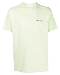 mintgrünes T-Shirt mit einem Rundhalsausschnitt von Maison Labiche