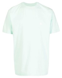 mintgrünes T-Shirt mit einem Rundhalsausschnitt von Marcelo Burlon County of Milan