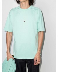 mintgrünes T-Shirt mit einem Rundhalsausschnitt von Stone Island