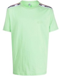 mintgrünes T-Shirt mit einem Rundhalsausschnitt von Moschino