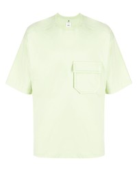 mintgrünes T-Shirt mit einem Rundhalsausschnitt von Oamc