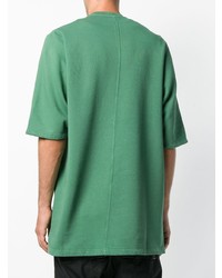 mintgrünes T-Shirt mit einem Rundhalsausschnitt von Rick Owens DRKSHDW