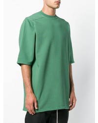 mintgrünes T-Shirt mit einem Rundhalsausschnitt von Rick Owens DRKSHDW