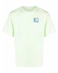 mintgrünes T-Shirt mit einem Rundhalsausschnitt von PACCBET