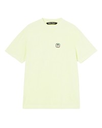 mintgrünes T-Shirt mit einem Rundhalsausschnitt von Palm Angels