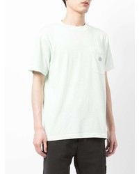 mintgrünes T-Shirt mit einem Rundhalsausschnitt von Stone Island