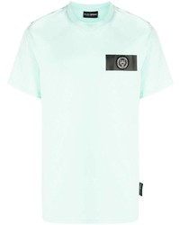 mintgrünes T-Shirt mit einem Rundhalsausschnitt von Plein Sport