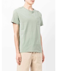 mintgrünes T-Shirt mit einem Rundhalsausschnitt von Ralph Lauren RRL