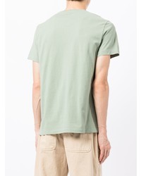 mintgrünes T-Shirt mit einem Rundhalsausschnitt von Ralph Lauren RRL