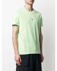 mintgrünes T-Shirt mit einem Rundhalsausschnitt von Polo Ralph Lauren