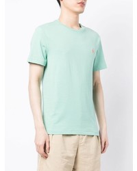 mintgrünes T-Shirt mit einem Rundhalsausschnitt von Polo Ralph Lauren