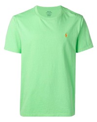 mintgrünes T-Shirt mit einem Rundhalsausschnitt von Polo Ralph Lauren