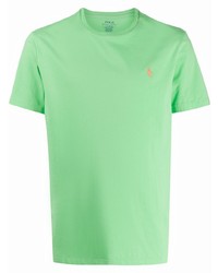 mintgrünes T-Shirt mit einem Rundhalsausschnitt von Polo Ralph Lauren