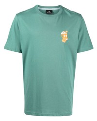 mintgrünes T-Shirt mit einem Rundhalsausschnitt von PS Paul Smith
