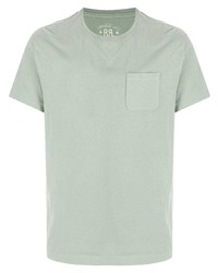 mintgrünes T-Shirt mit einem Rundhalsausschnitt von Ralph Lauren RRL