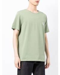 mintgrünes T-Shirt mit einem Rundhalsausschnitt von A.P.C.