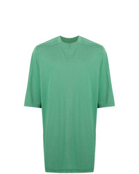 mintgrünes T-Shirt mit einem Rundhalsausschnitt von Rick Owens DRKSHDW