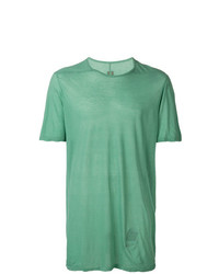 mintgrünes T-Shirt mit einem Rundhalsausschnitt von Rick Owens DRKSHDW