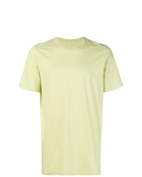 mintgrünes T-Shirt mit einem Rundhalsausschnitt von Rick Owens