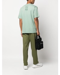 mintgrünes T-Shirt mit einem Rundhalsausschnitt von Stone Island