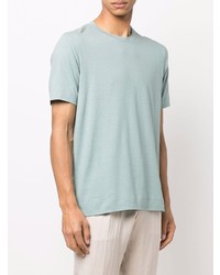 mintgrünes T-Shirt mit einem Rundhalsausschnitt von Z Zegna