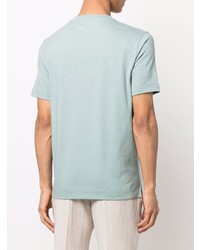 mintgrünes T-Shirt mit einem Rundhalsausschnitt von Z Zegna