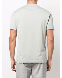 mintgrünes T-Shirt mit einem Rundhalsausschnitt von Brunello Cucinelli