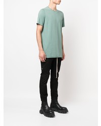 mintgrünes T-Shirt mit einem Rundhalsausschnitt von Rick Owens DRKSHDW