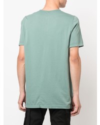 mintgrünes T-Shirt mit einem Rundhalsausschnitt von Rick Owens DRKSHDW