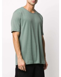 mintgrünes T-Shirt mit einem Rundhalsausschnitt von Lemaire