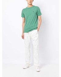 mintgrünes T-Shirt mit einem Rundhalsausschnitt von Polo Ralph Lauren