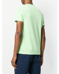 mintgrünes T-Shirt mit einem Rundhalsausschnitt von Polo Ralph Lauren