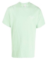 mintgrünes T-Shirt mit einem Rundhalsausschnitt von Sporty & Rich