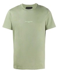 mintgrünes T-Shirt mit einem Rundhalsausschnitt von Stella McCartney