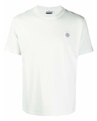 mintgrünes T-Shirt mit einem Rundhalsausschnitt von Stone Island