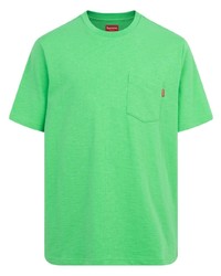 mintgrünes T-Shirt mit einem Rundhalsausschnitt von Supreme