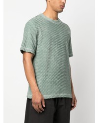 mintgrünes T-Shirt mit einem Rundhalsausschnitt von Jil Sander