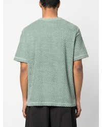 mintgrünes T-Shirt mit einem Rundhalsausschnitt von Jil Sander