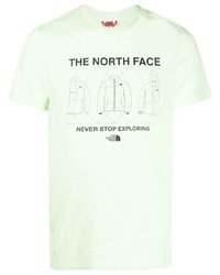 mintgrünes T-Shirt mit einem Rundhalsausschnitt von The North Face