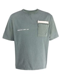 mintgrünes T-Shirt mit einem Rundhalsausschnitt von VAL KRISTOPHE