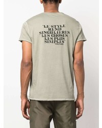 mintgrünes T-Shirt mit einem Rundhalsausschnitt von Zadig & Voltaire