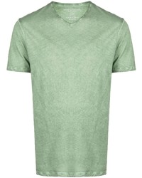 mintgrünes T-Shirt mit einem V-Ausschnitt von Majestic Filatures