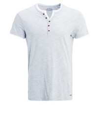 mintgrünes T-shirt mit einer Knopfleiste von Esprit